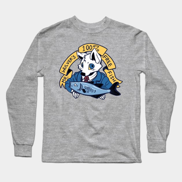 Wulver’s 100% Free Fish Long Sleeve T-Shirt by AmberStone